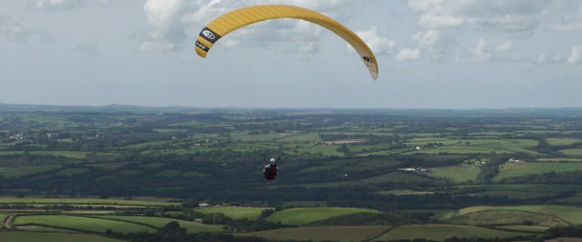 First free flight over Dartmoor (Sourton take off)